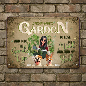 Customized Garden Metal Signs Decor – Into The Garden I Go
