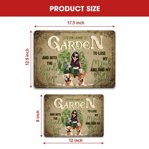 Customized Garden Metal Signs Decor – Into The Garden I Go