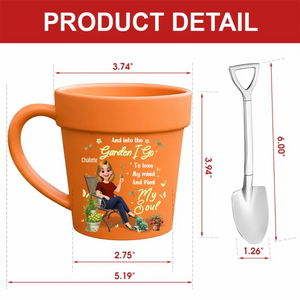 Custom And Into The Garden I Go Cup –  Plant Pot Ceramic Mugs For Gardener