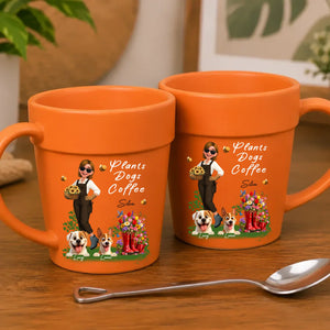 Personalized PLant Pot Ceramic Mug – Unique Gift For Gardeners