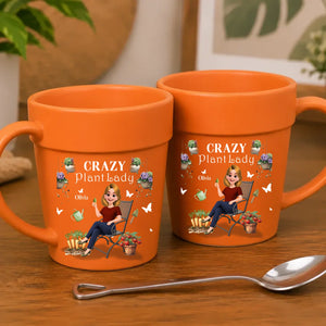 Custom Plant Pot Ceramic Mugs – Crazy Plant Lady Cup Gift