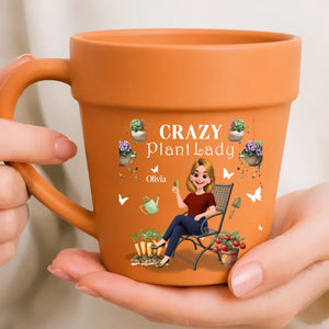 Custom Plant Pot Ceramic Mugs – Crazy Plant Lady Cup Gift