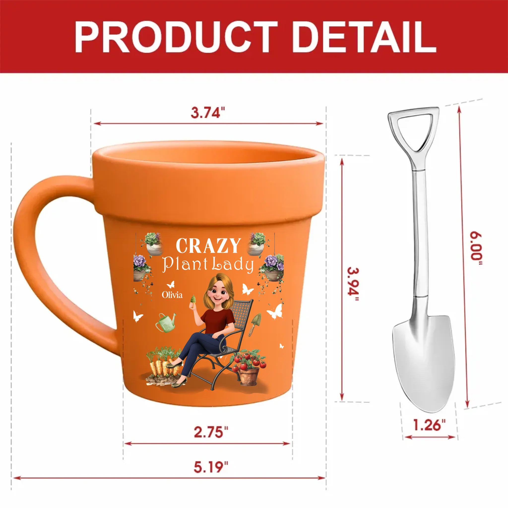 Custom Plant Pot Ceramic Mugs – Crazy Plant Lady Cup Gift