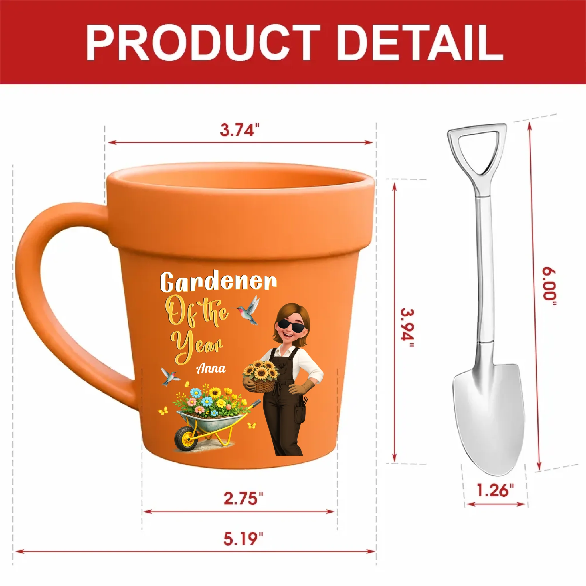 Bespoke Plant Pot Ceramic Mugs – Gardener Of The Year Gift
