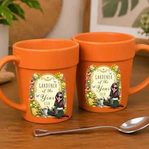 Customized Vintage Floral Mugs – Unique Plant Pot Cup For Gardeners