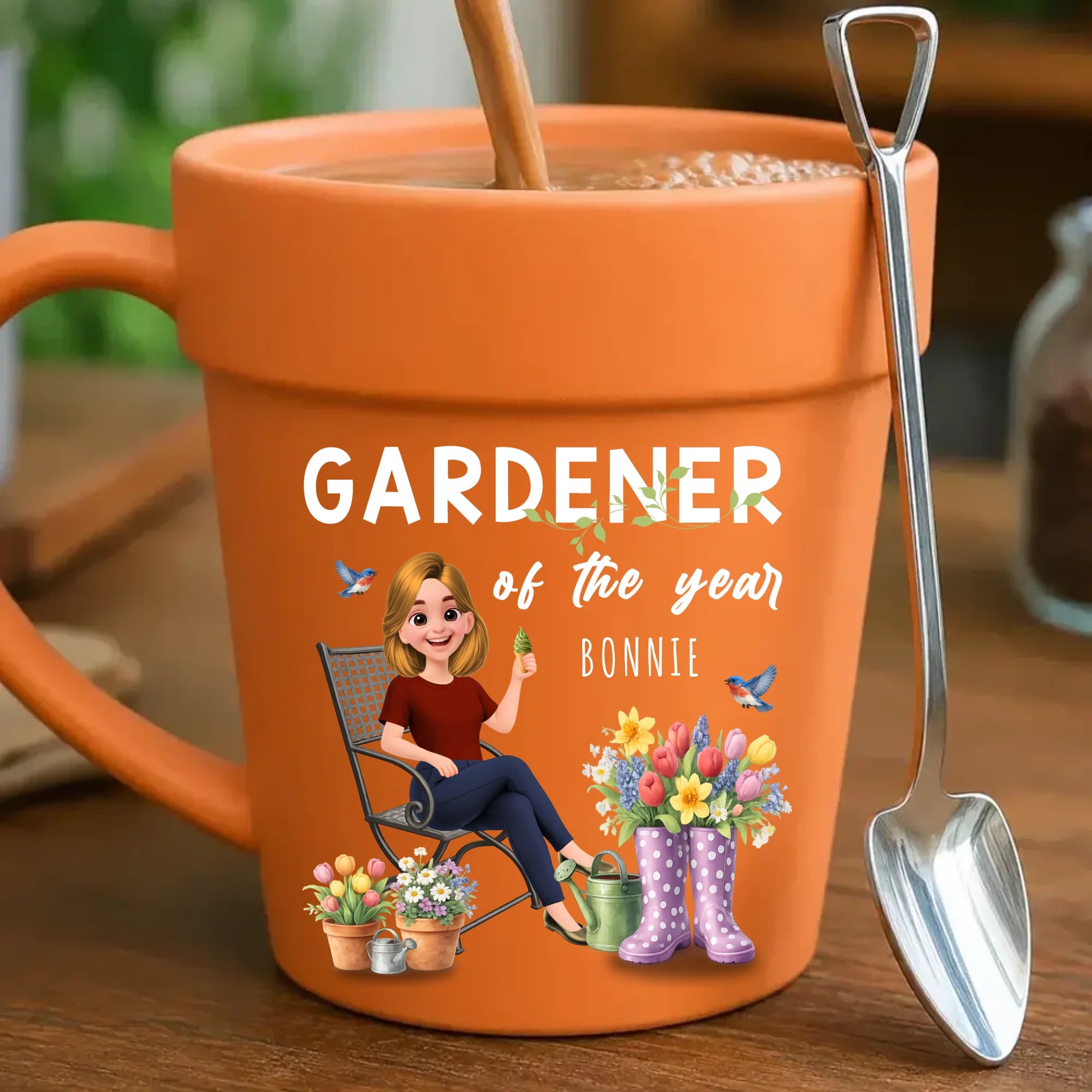 Bespoke Gardener Of The Year Ceramic Mugs – For Garden Lover Gift