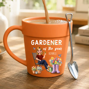 Bespoke Gardener Of The Year Ceramic Mugs – For Garden Lover Gift