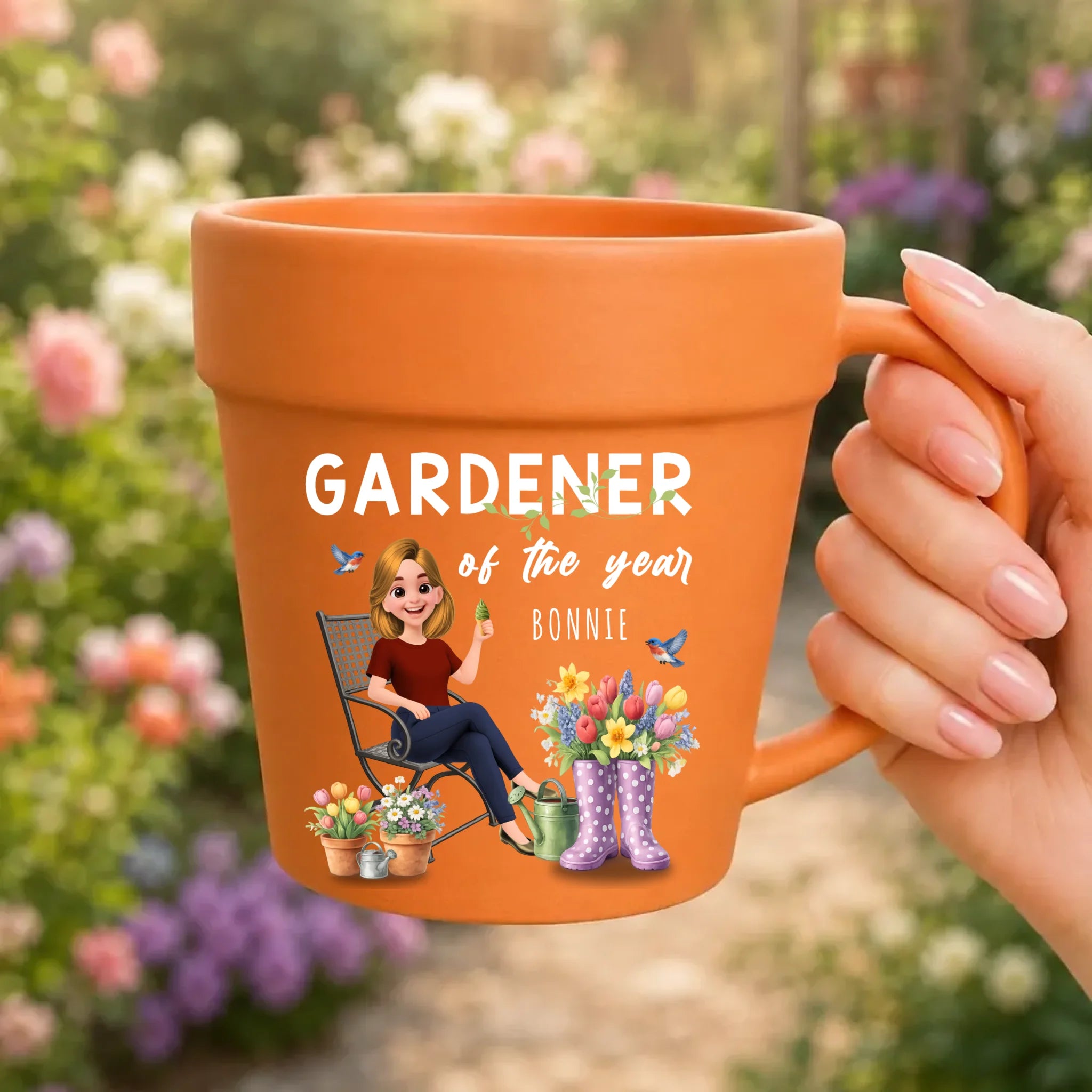 Bespoke Gardener Of The Year Ceramic Mugs – For Garden Lover Gift