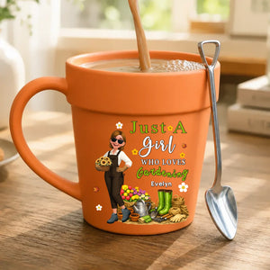 Just A Girl Who Loves Gardening Mugs – Personalized Gift For Gardeners