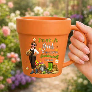 Just A Girl Who Loves Gardening Mugs – Personalized Gift For Gardeners