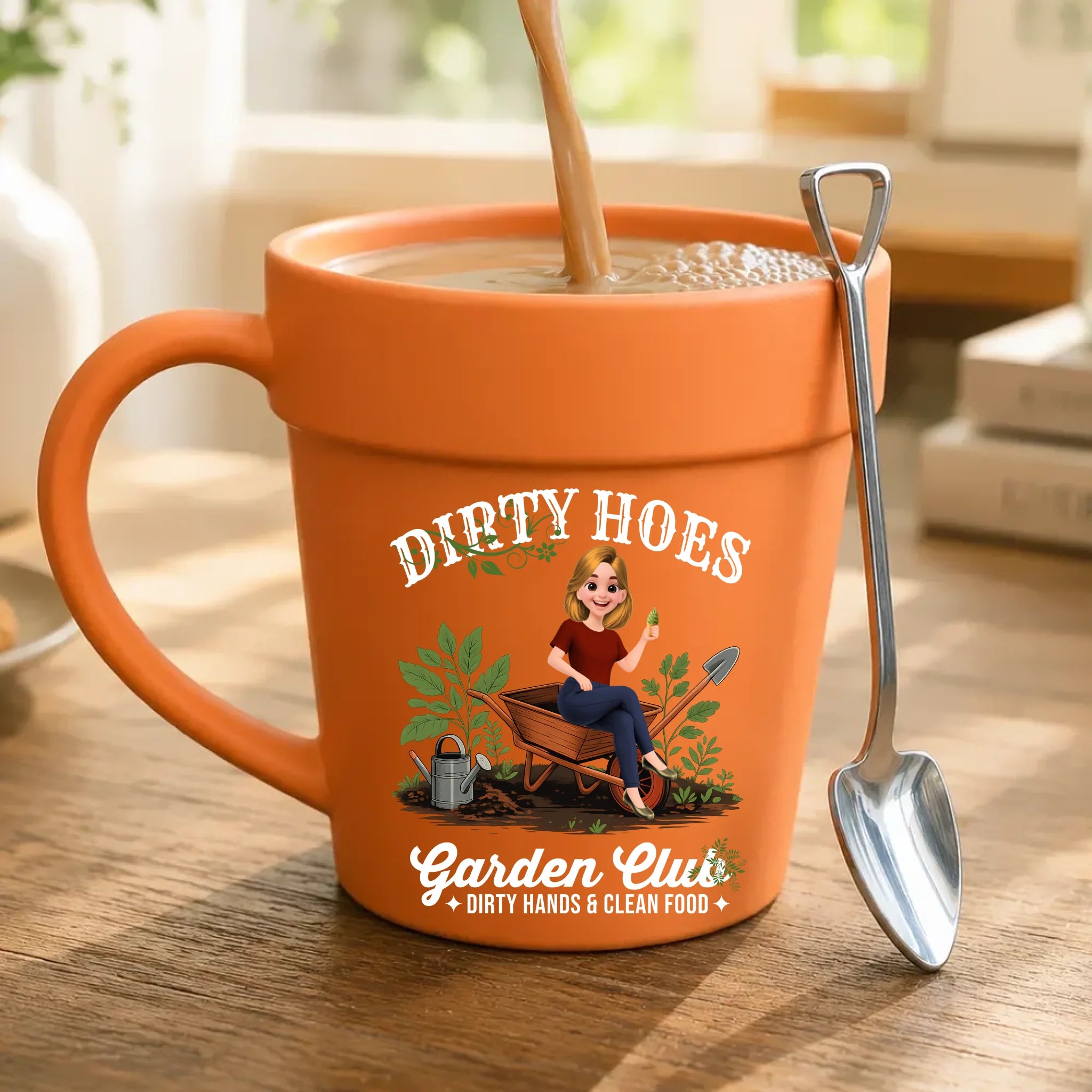 Personalized Plant Pot Mugs - Funny Dirty Hoes Garden Club