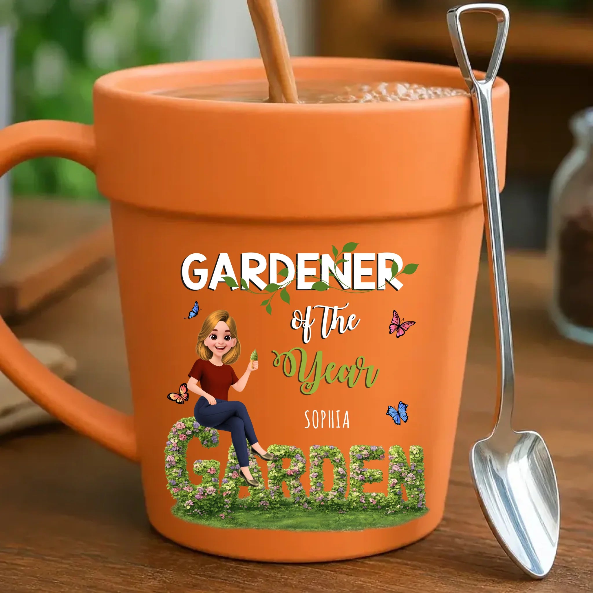 Unique Floral Garden – Customized Plant Pot Ceramic Mugs