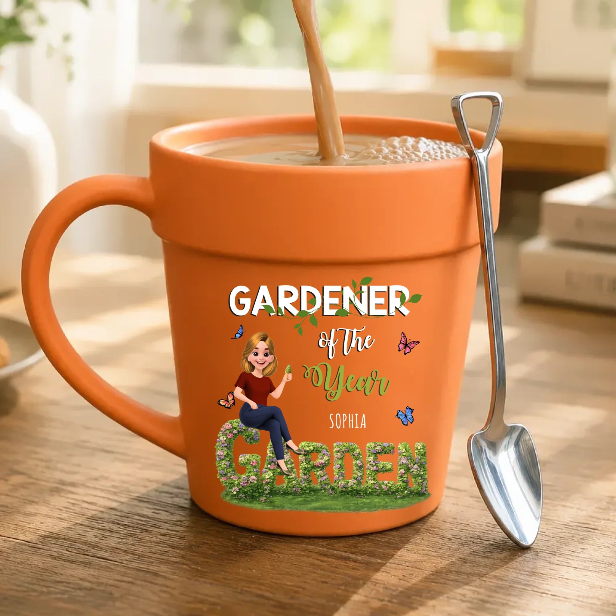 Unique Floral Garden – Customized Plant Pot Ceramic Mugs