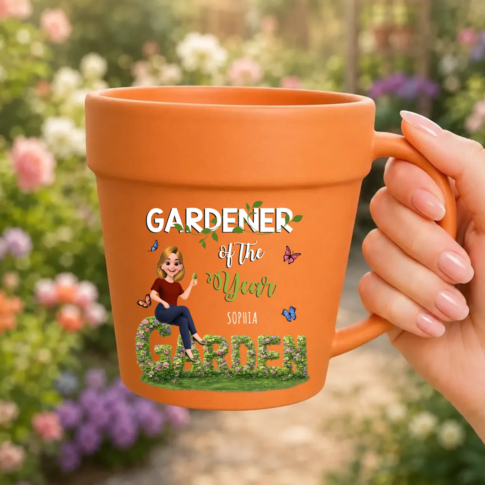 Unique Floral Garden – Customized Plant Pot Ceramic Mugs