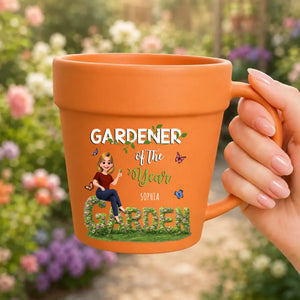 Unique Floral Garden – Customized Plant Pot Ceramic Mugs