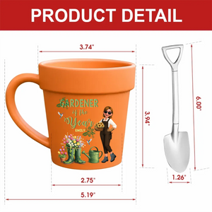 Custom Plant Pot Mugs With Name – Unique Present For Gardeners