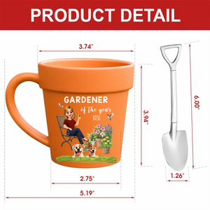 Personalized Gardener Dog Mom Mugs – Plant Pot Ceramic Mugs Gift