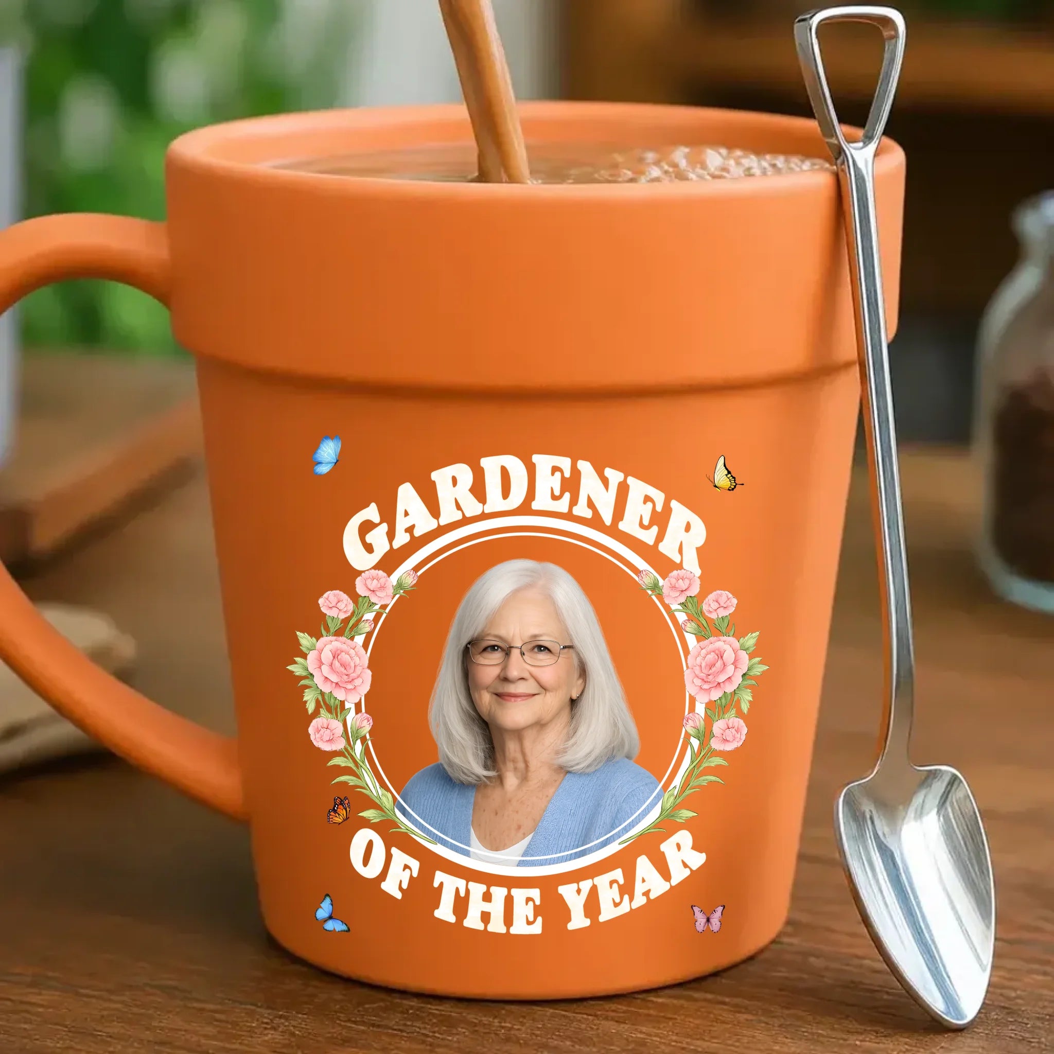 Unique Plant Pot Ceramic Mugs – Custom Photo And Birth Flower