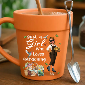 Customized Plant Pot Ceramic Mugs – Unique Name Gift For Gardeners