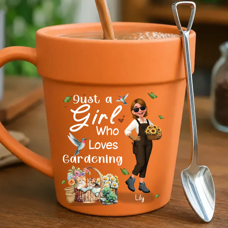 Customized Plant Pot Ceramic Mugs – Unique Name Gift For Gardeners
