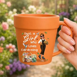 Customized Plant Pot Ceramic Mugs – Unique Name Gift For Gardeners