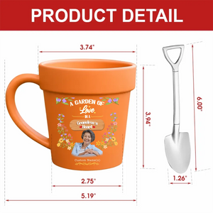 Custom Photo A Garden Of Love Plant Pot Mugs – Gift For Grandma