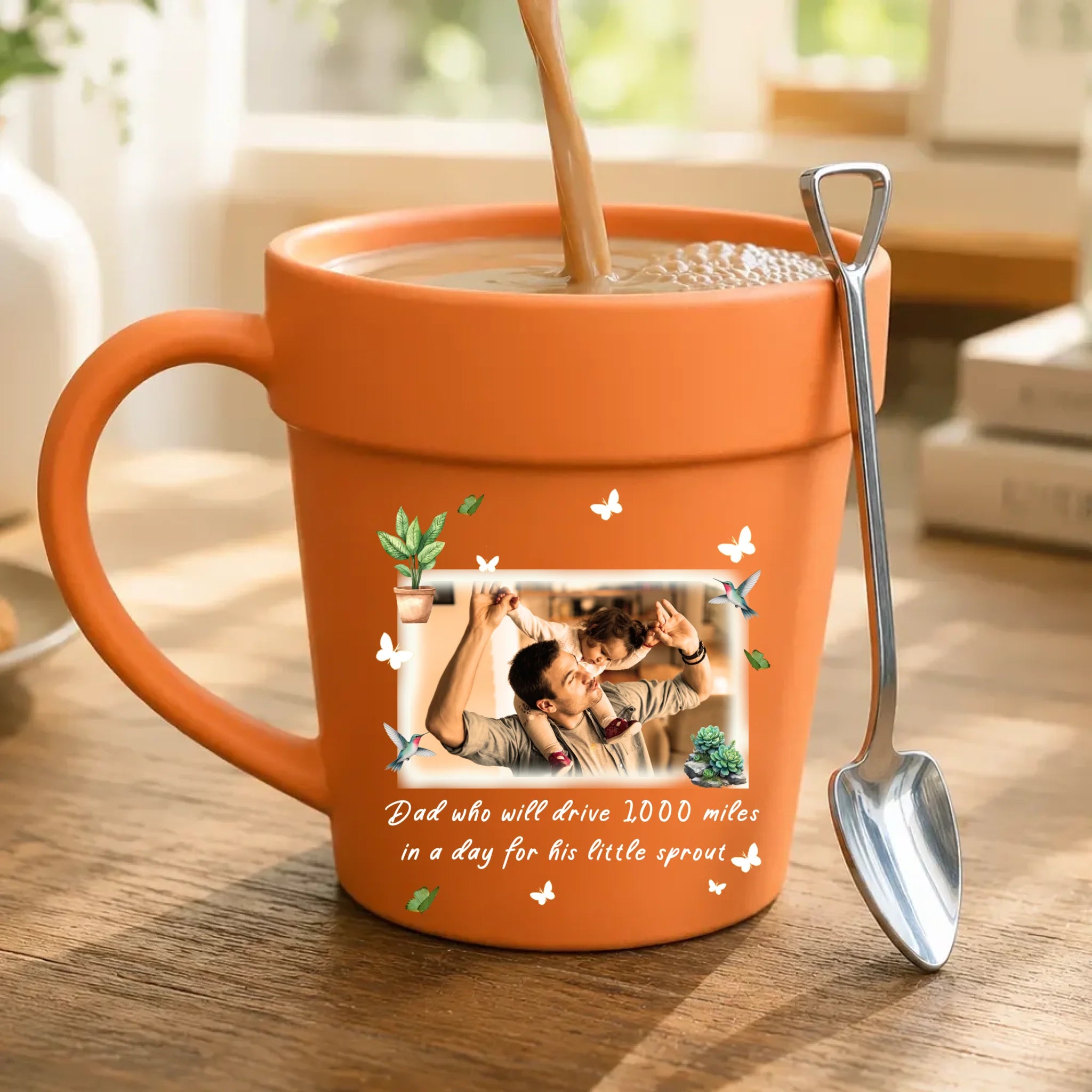 Plant Pot Ceramic Mugs – Unique Present For Dad