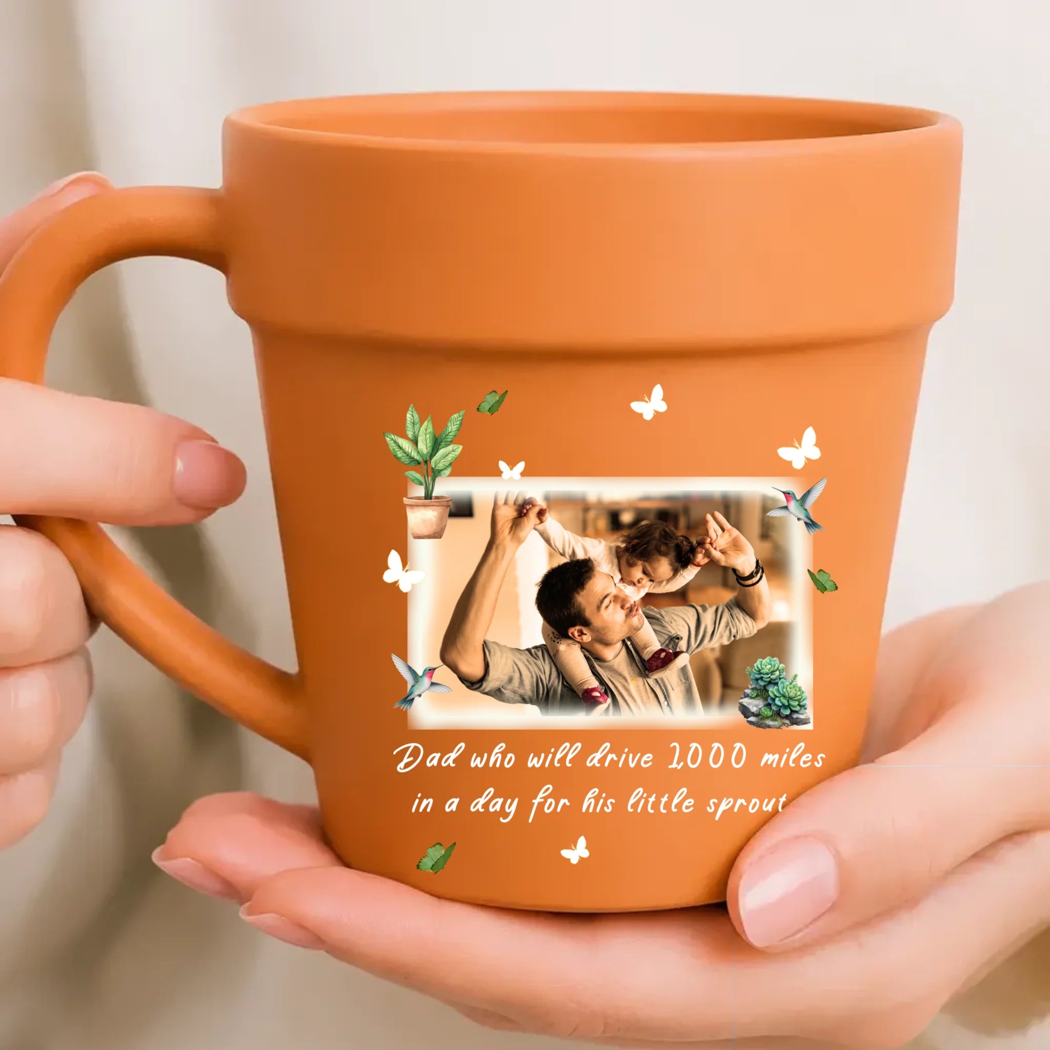 Plant Pot Ceramic Mugs – Unique Present For Dad