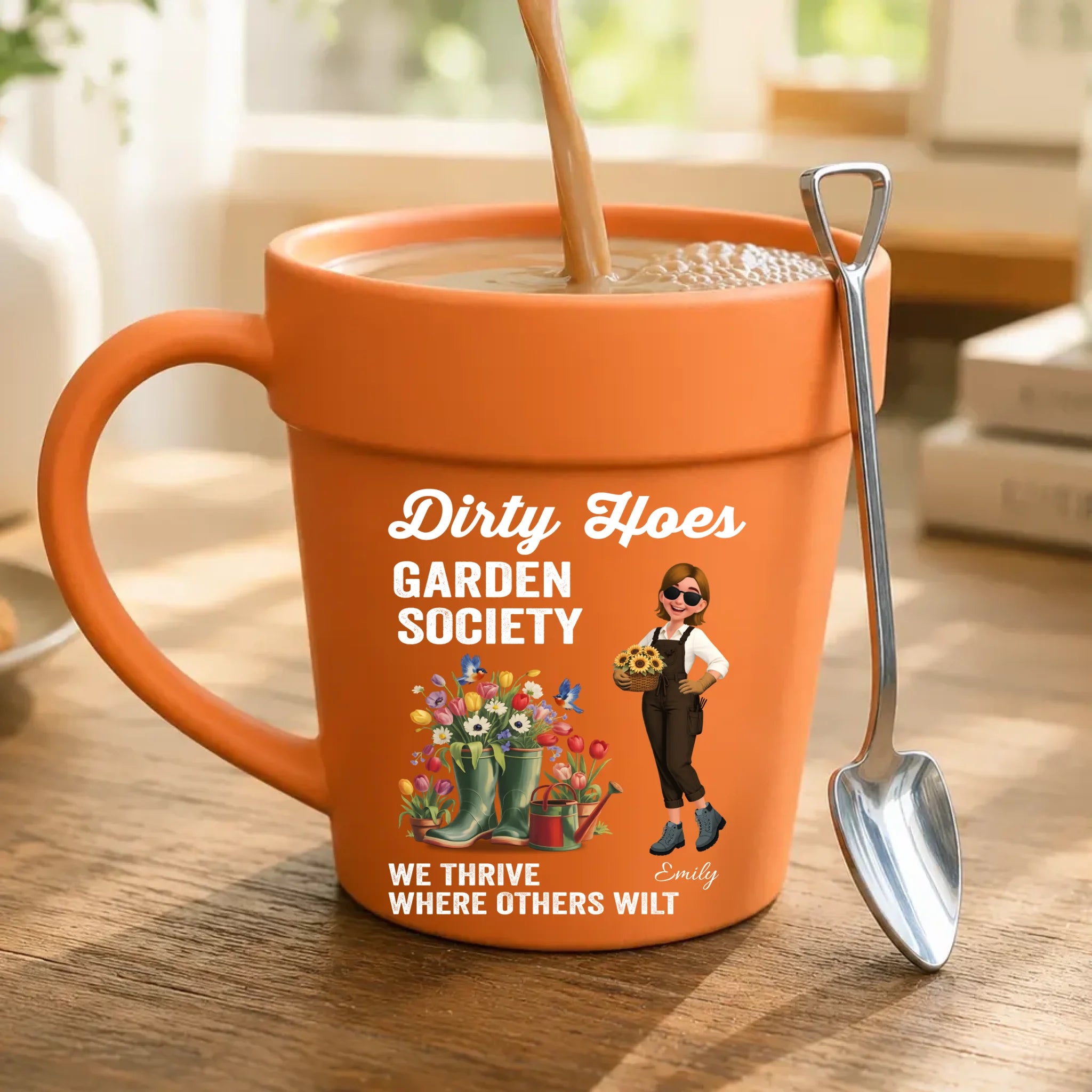 Personalized Plant Pot Mugs – Funny Garden Pun Cup Gifts