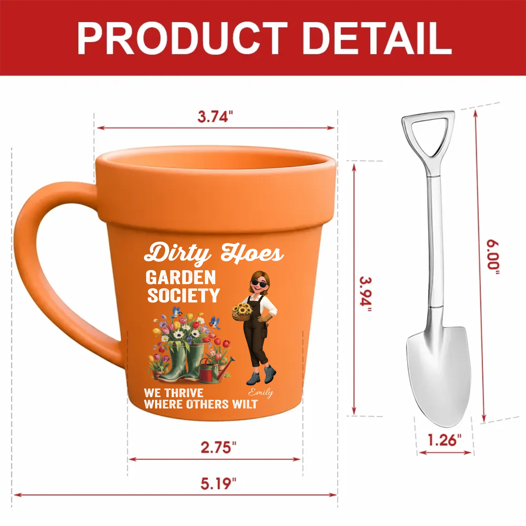 Personalized Plant Pot Mugs – Funny Garden Pun Cup Gifts
