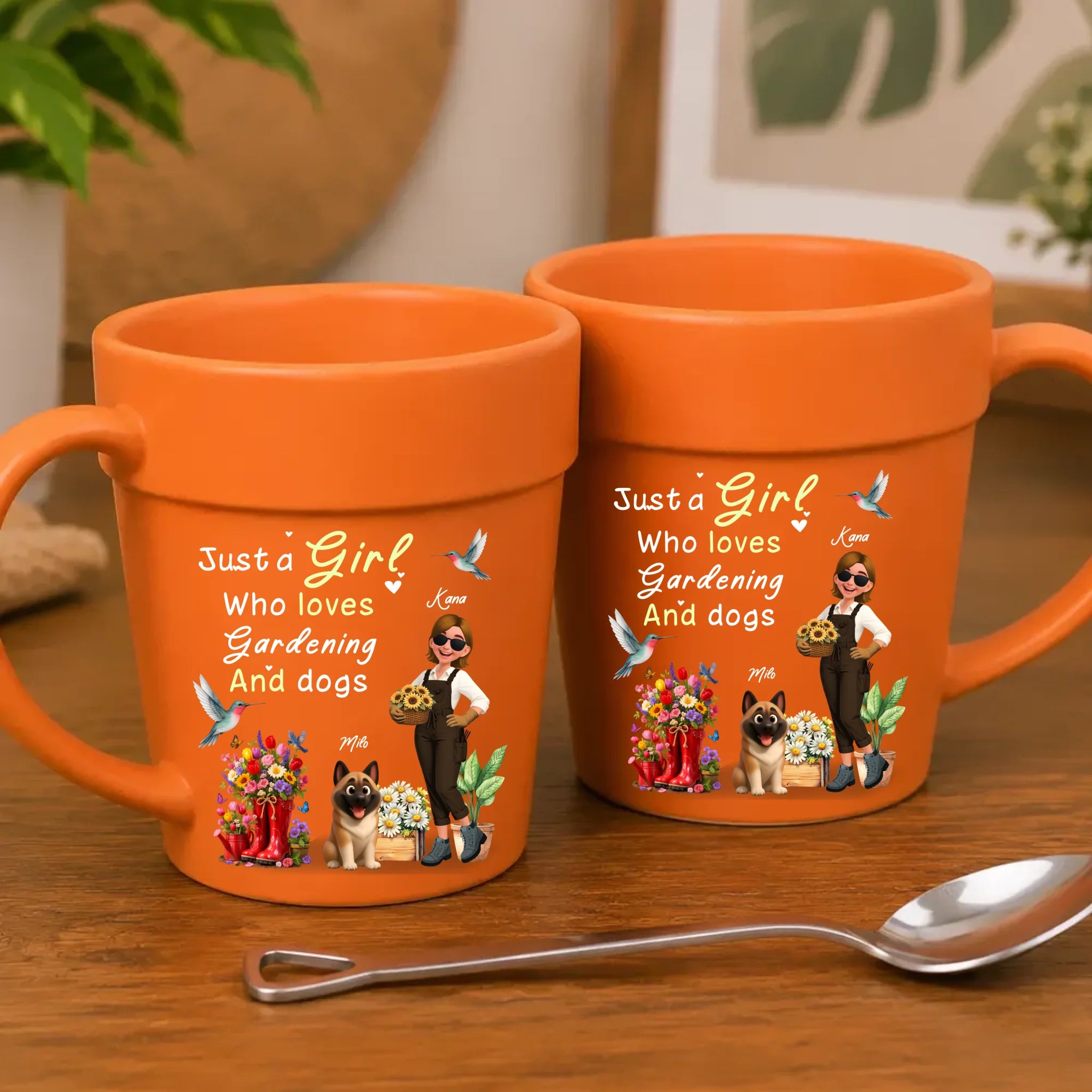 Special Gift For Gardeners – Customized Plant Pot Ceramic Mugs