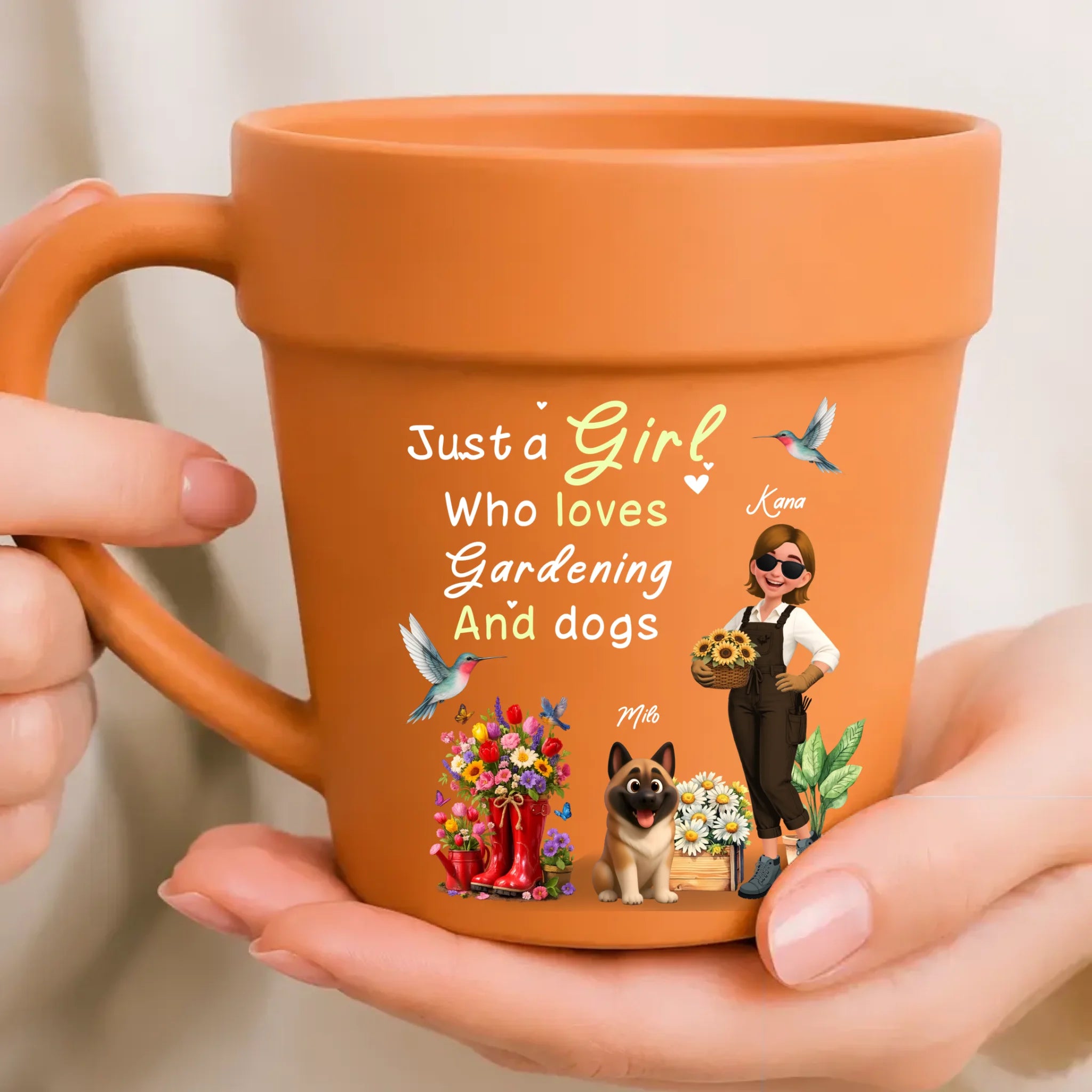Special Gift For Gardeners – Customized Plant Pot Ceramic Mugs