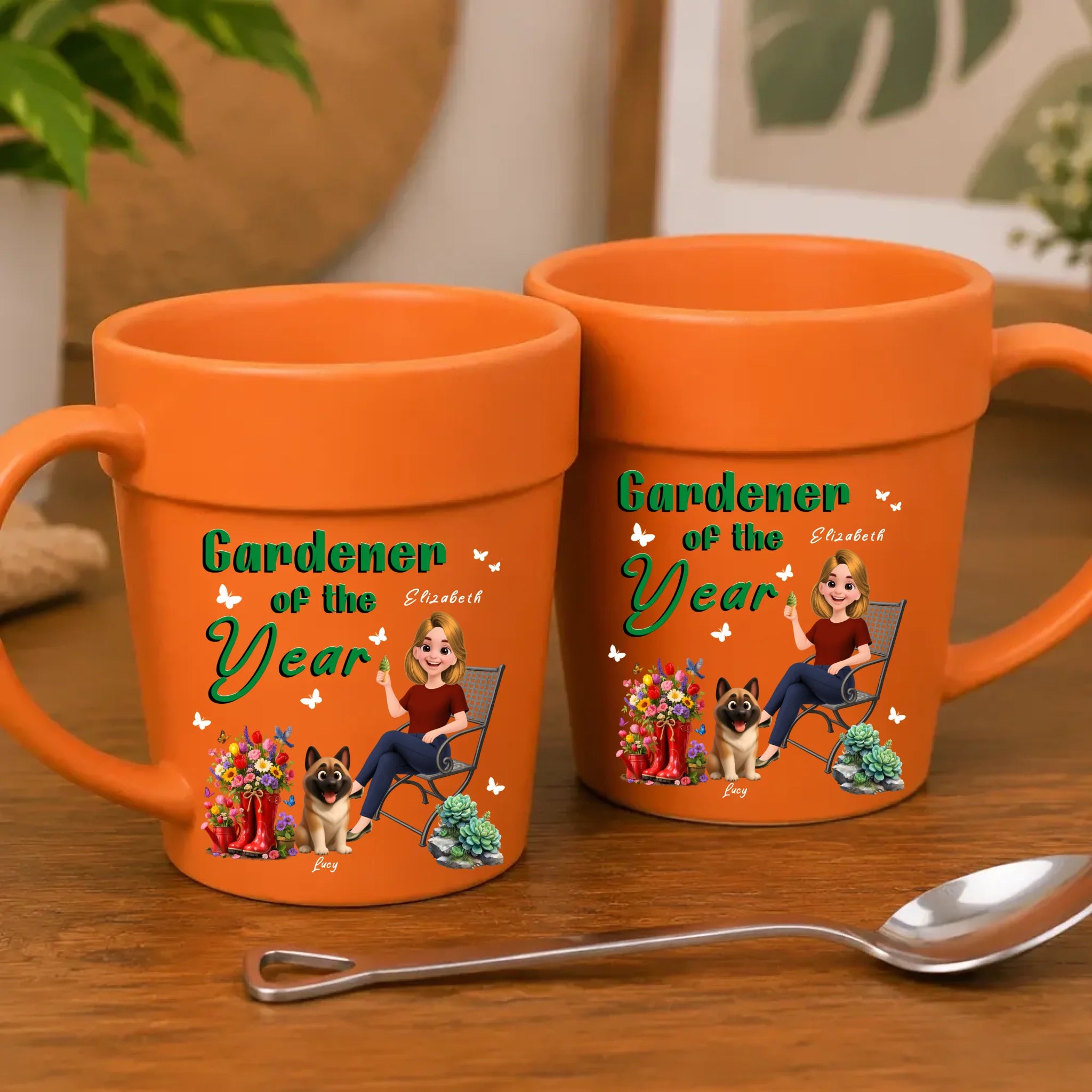 Unique Custom Plant Pot Mugs - Present For Best Gardeners