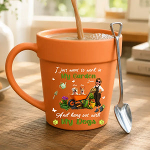 Personalized Plant Pot Mugs - For Gardeners And Dog Lovers