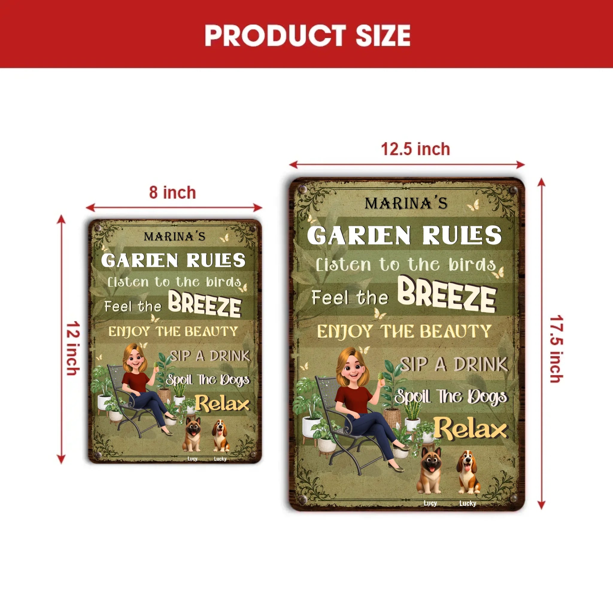Customized Metal Signs Decor – Funny Outdoor Wall Signs For Gardeners