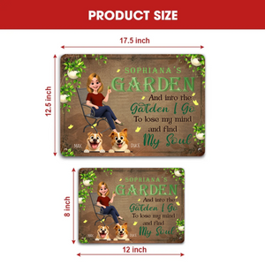 Unique Garden Metal Signs – Into The Garden I Go Special Present