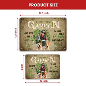 Customized Garden Metal Signs Decor – Into The Garden I Go