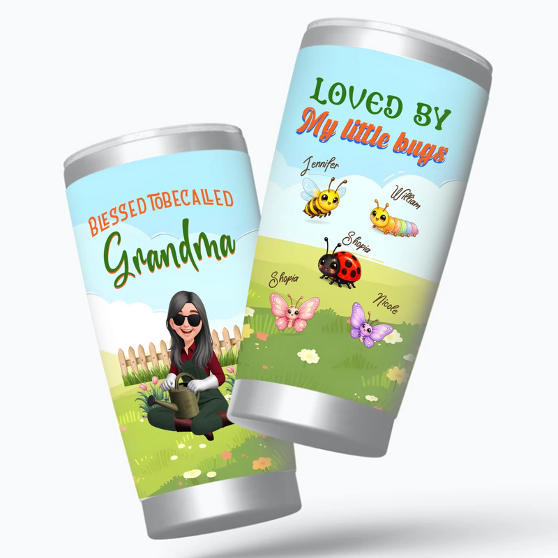 Personalized Blessed To Be Called Grandma Tumbler – Lovely Gift For Gardeners