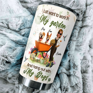 Custom Work In My Garden Tumbler – Gardeners Gift Cup