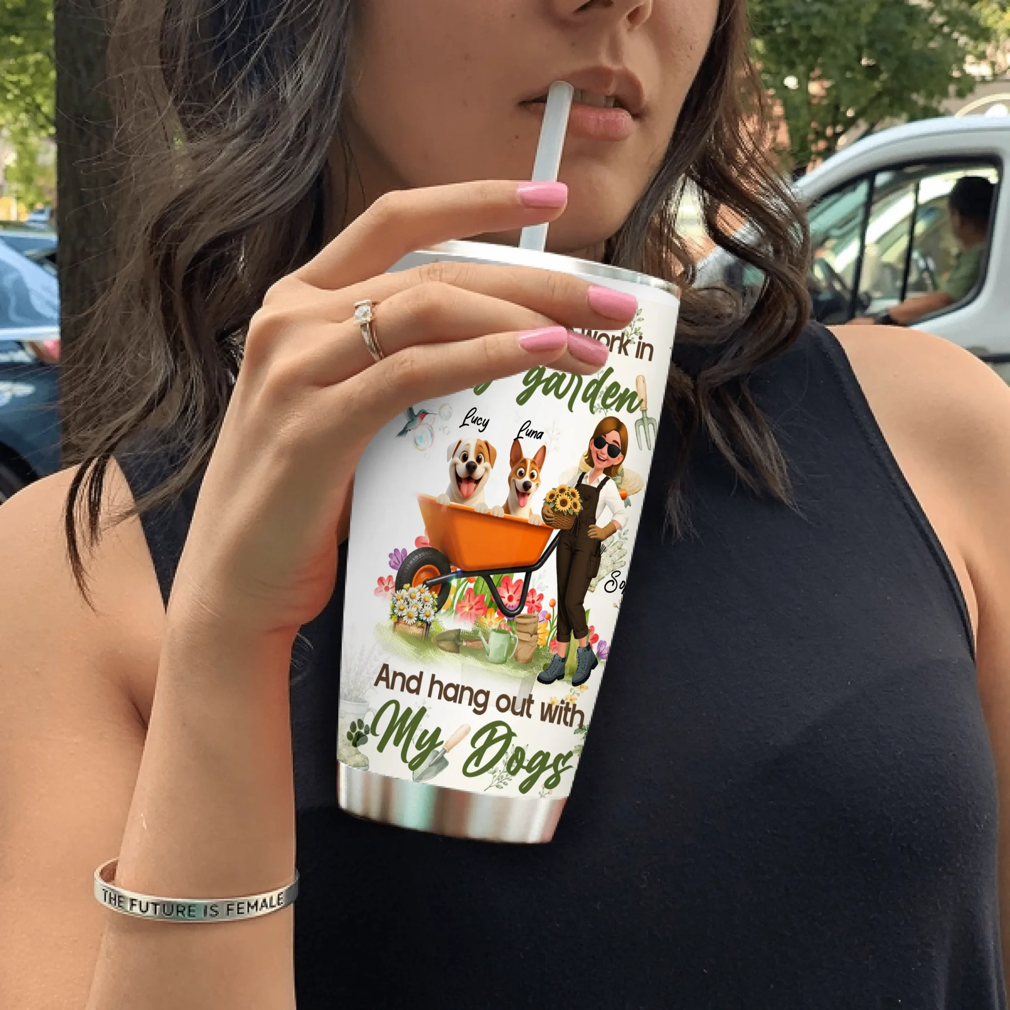 Custom Work In My Garden Tumbler – Gardeners Gift Cup
