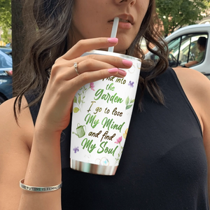 Garden Soul Healing Quotes Tumbler – Customized Coffee Cup