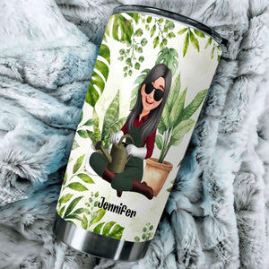 Custom Crazy Plant Lady Tumbler – More Plants Cup Gift