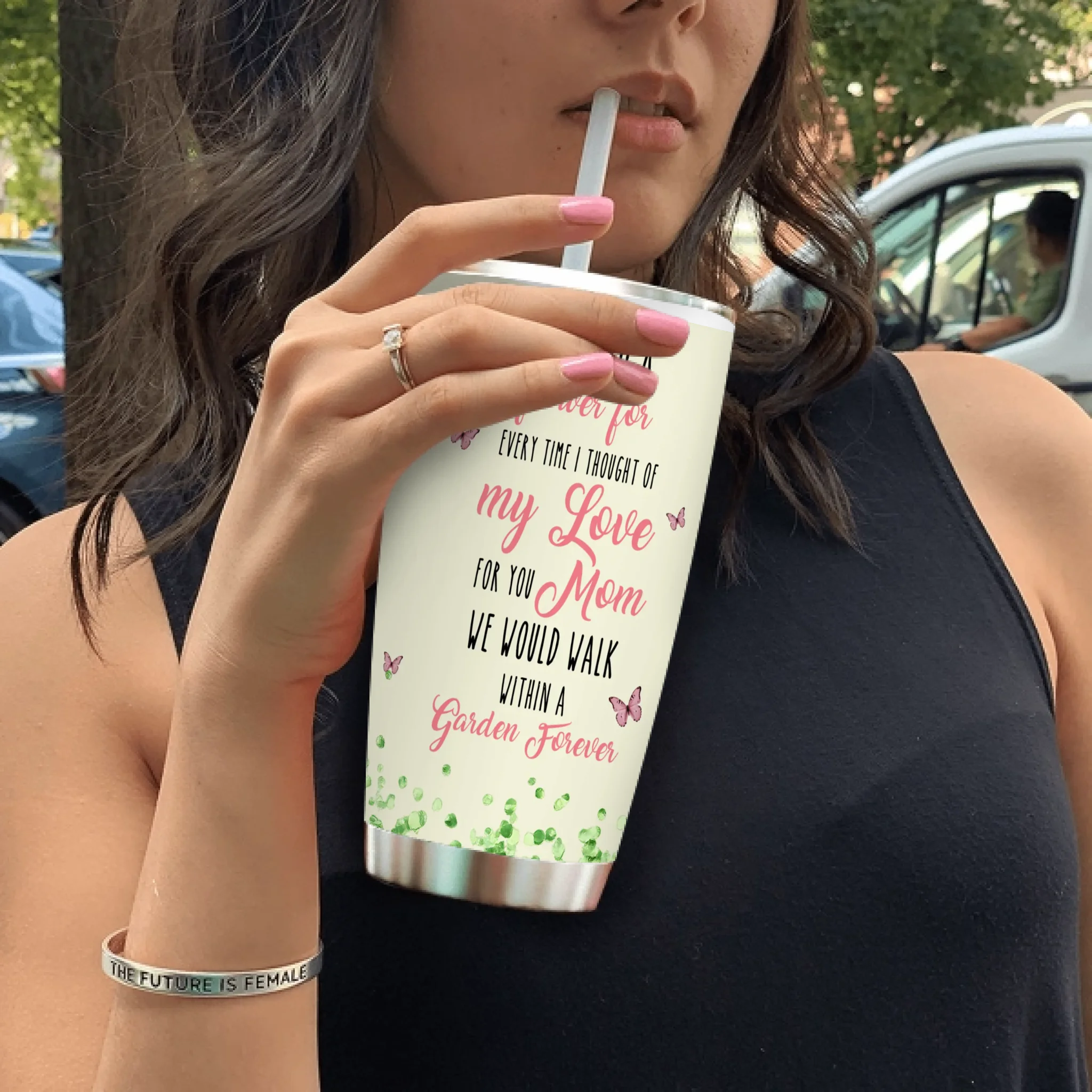 Personalized Birth Month Flowers Tumblers – Bespoke Name Mug Gift