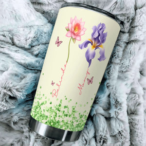 Personalized Birth Month Flowers Tumblers – Bespoke Name Mug Gift