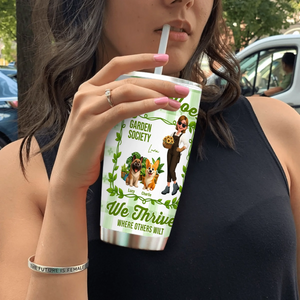 Dirty Hoes Garden Society Tumbler – Custom Dogs Cup For Gardeners