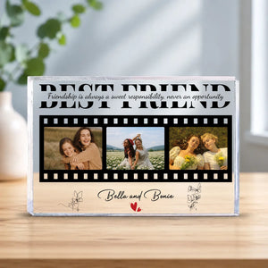 Personalized Bestie Acrylic Plaque With Photos – Best Friend Gift