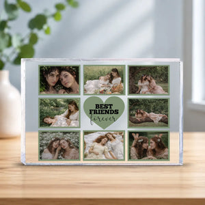 Personalized Best Friend Acrylic Plaque With Photo Collage-89Prints