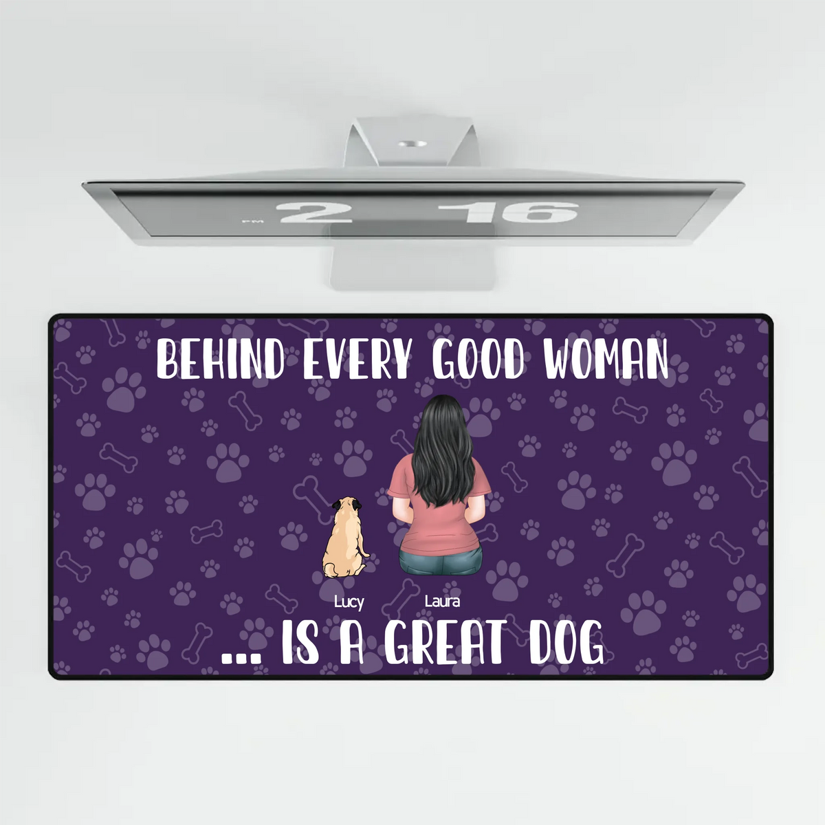 Personalized Dog Mom Mouse Pad with Custom Dogs | 89Prints