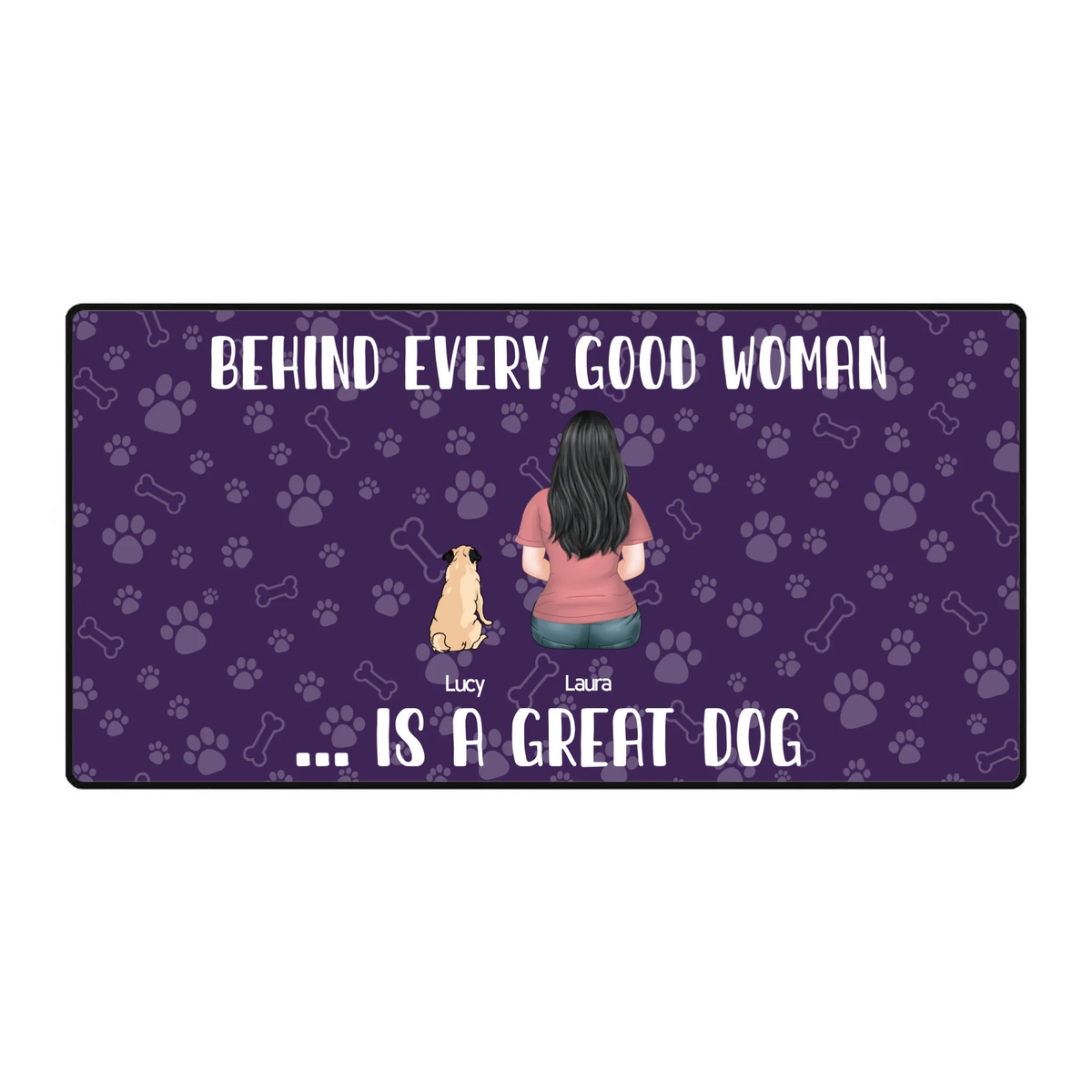 Personalized Dog Mom Mouse Pad with Custom Dogs | 89Prints