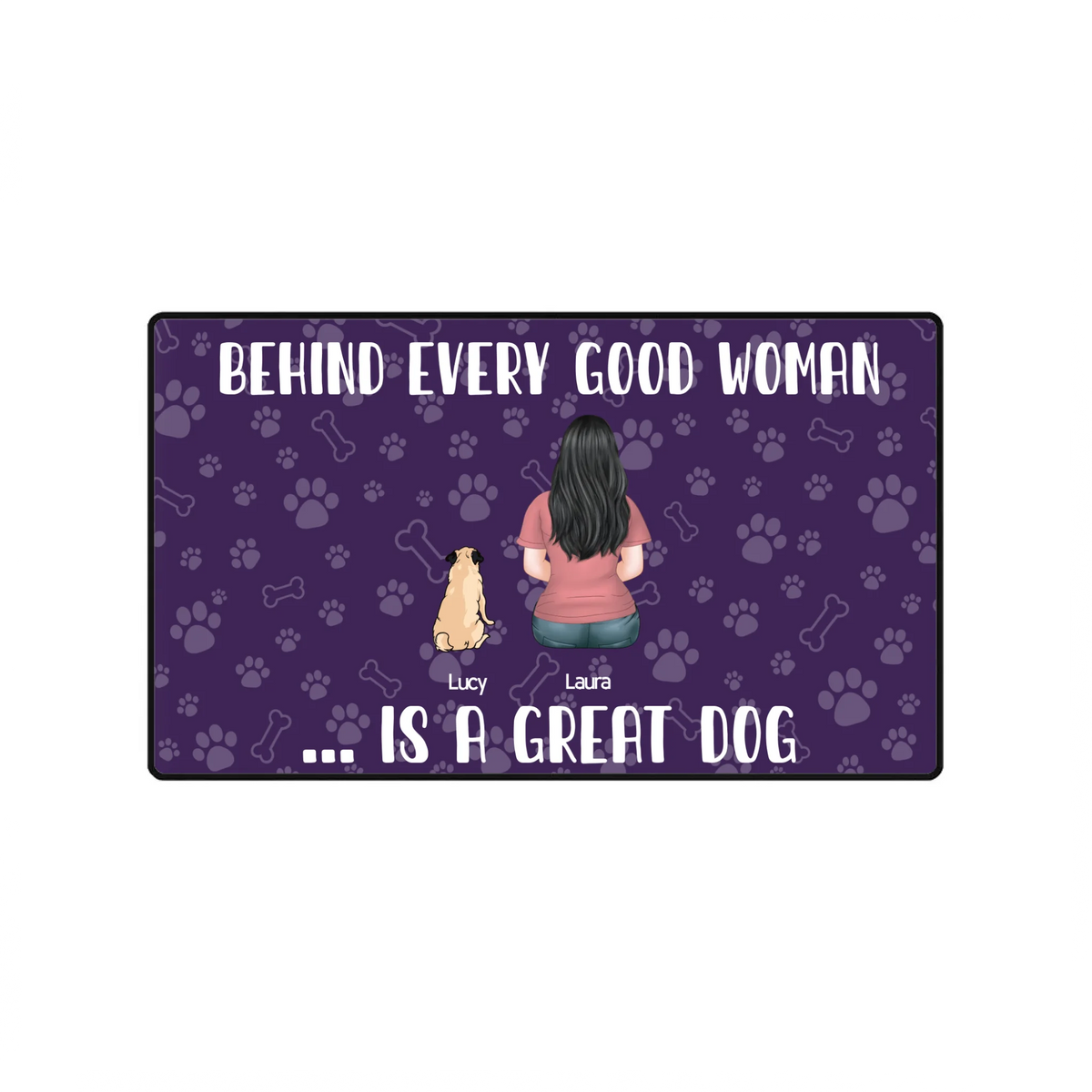 Personalized Dog Mom Mouse Pad with Custom Dogs | 89Prints